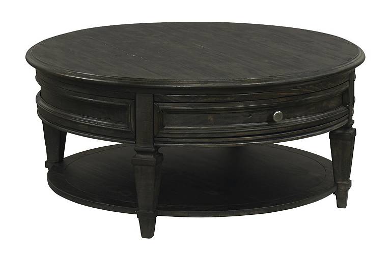 Beckley Round Coffee Table Find The, Round Wood Coffee Table On Wheels