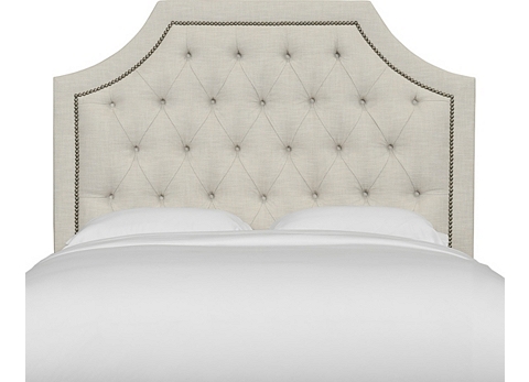 Tessa Queen Upholstered Headboard, Queen Bed Frame With Tufted Headboard
