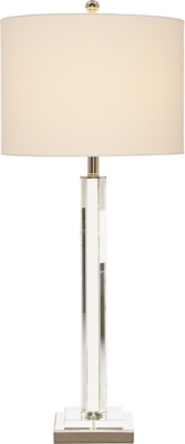 crystal column table lamp