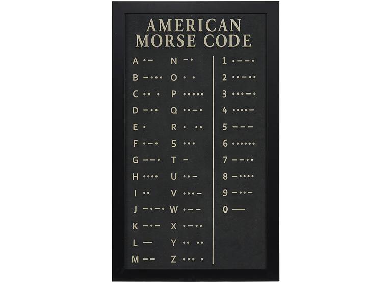 Morse Code Framed Art Find The Perfect Style Havertys