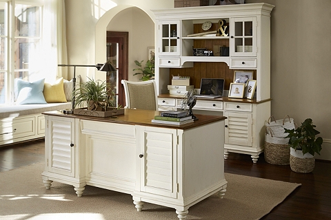 Newport Desk With Hutch Find The, Havertys Newport China Cabinet