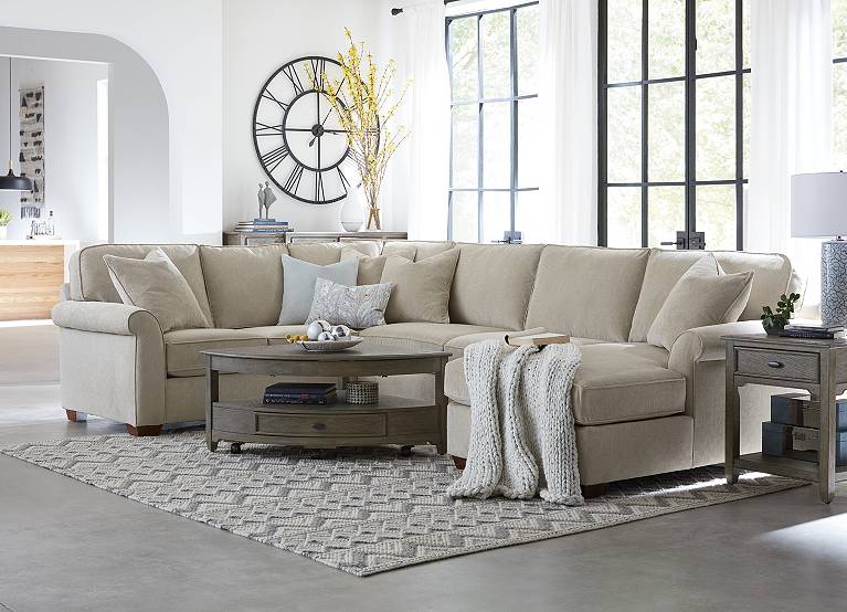 Norfolk Sectional Find The Perfect, Havertys Sectional Sleeper Sofa