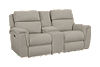 Aaron Loveseat with Console. Main image thumbnail.