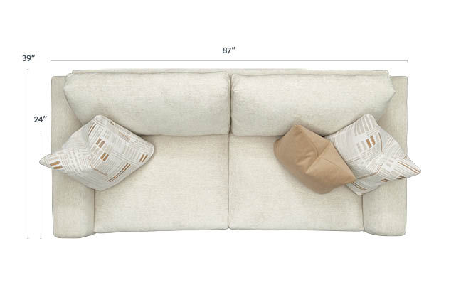 Harmony 87 Inch Sofa - Thumbnail 2