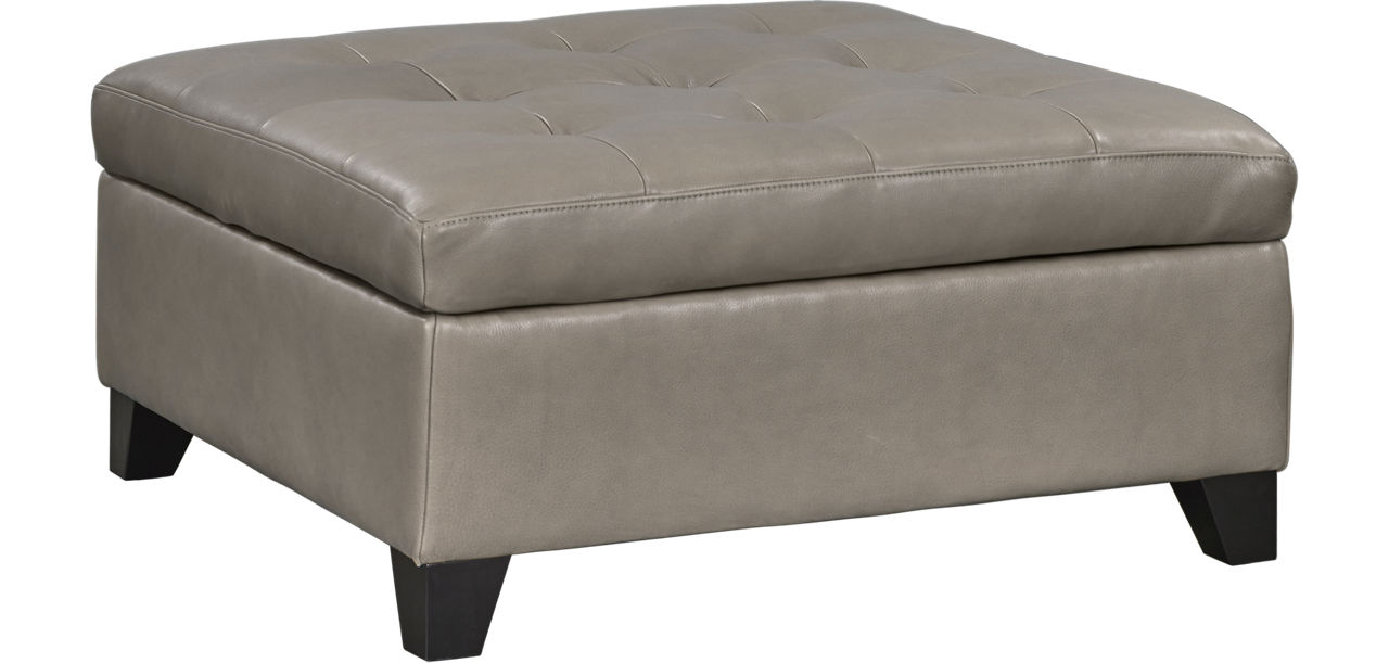 Harmony Leather Storage Ottoman
