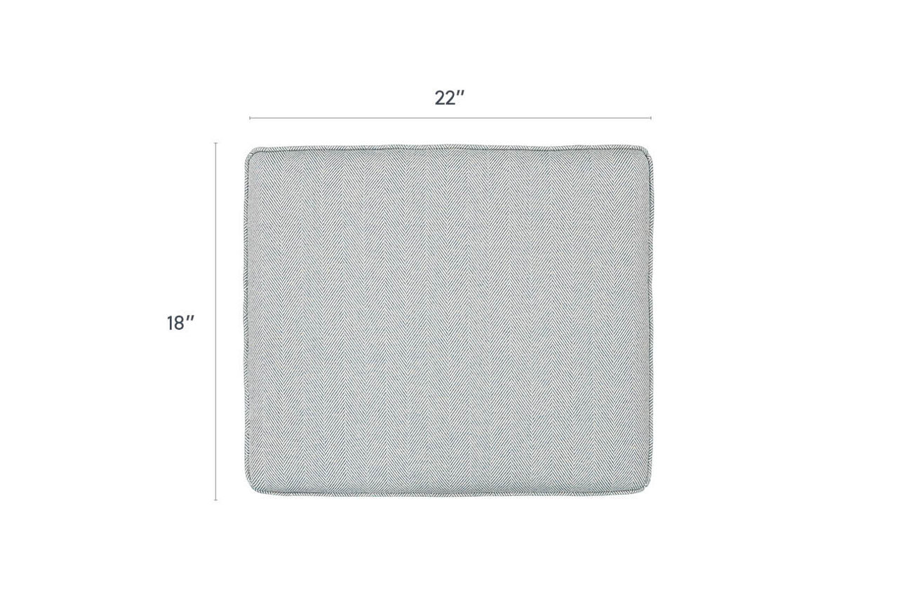 Lillian 22 Inch Sectional Ottoman - Thumbnail 3