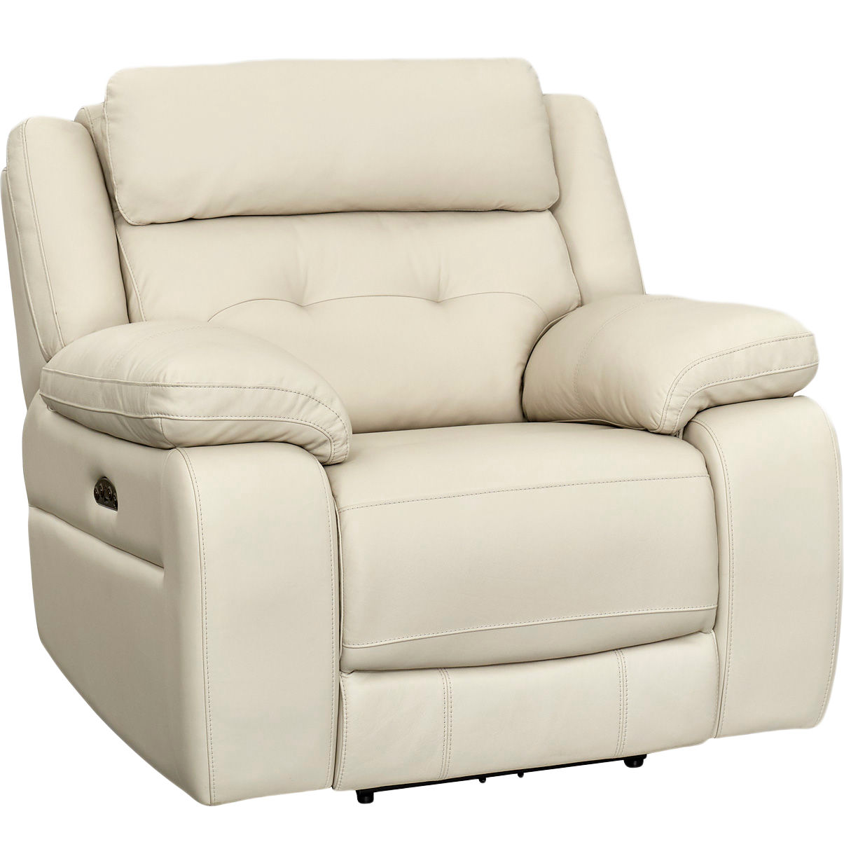 Sterling Genuine Leather Power Recliner with Power Headrest - Brown