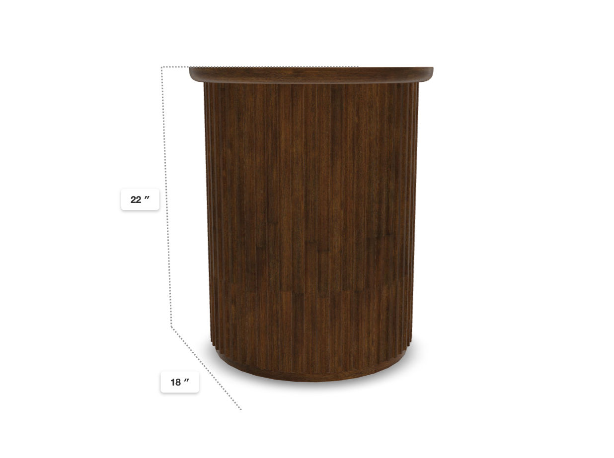 Graham Round End Table - Thumbnail 2