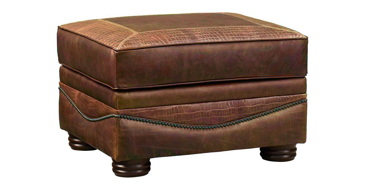 Havertys leather ottoman discount