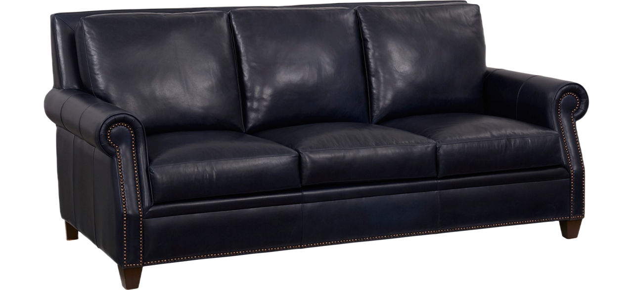 Havertys leather chair hot sale