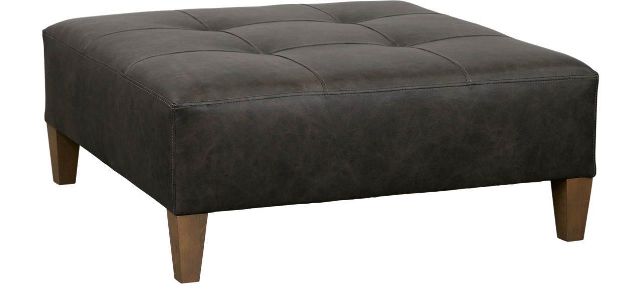 Havertys leather ottoman discount