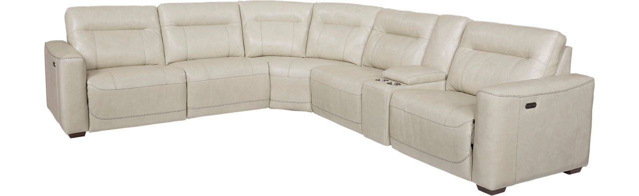 Havertys sectional outlet with recliner