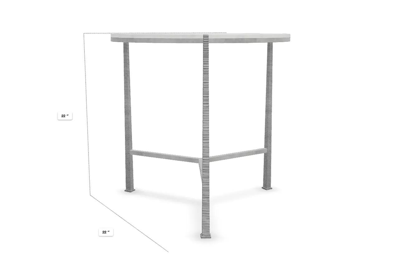 Vaughn Marble Top End Table