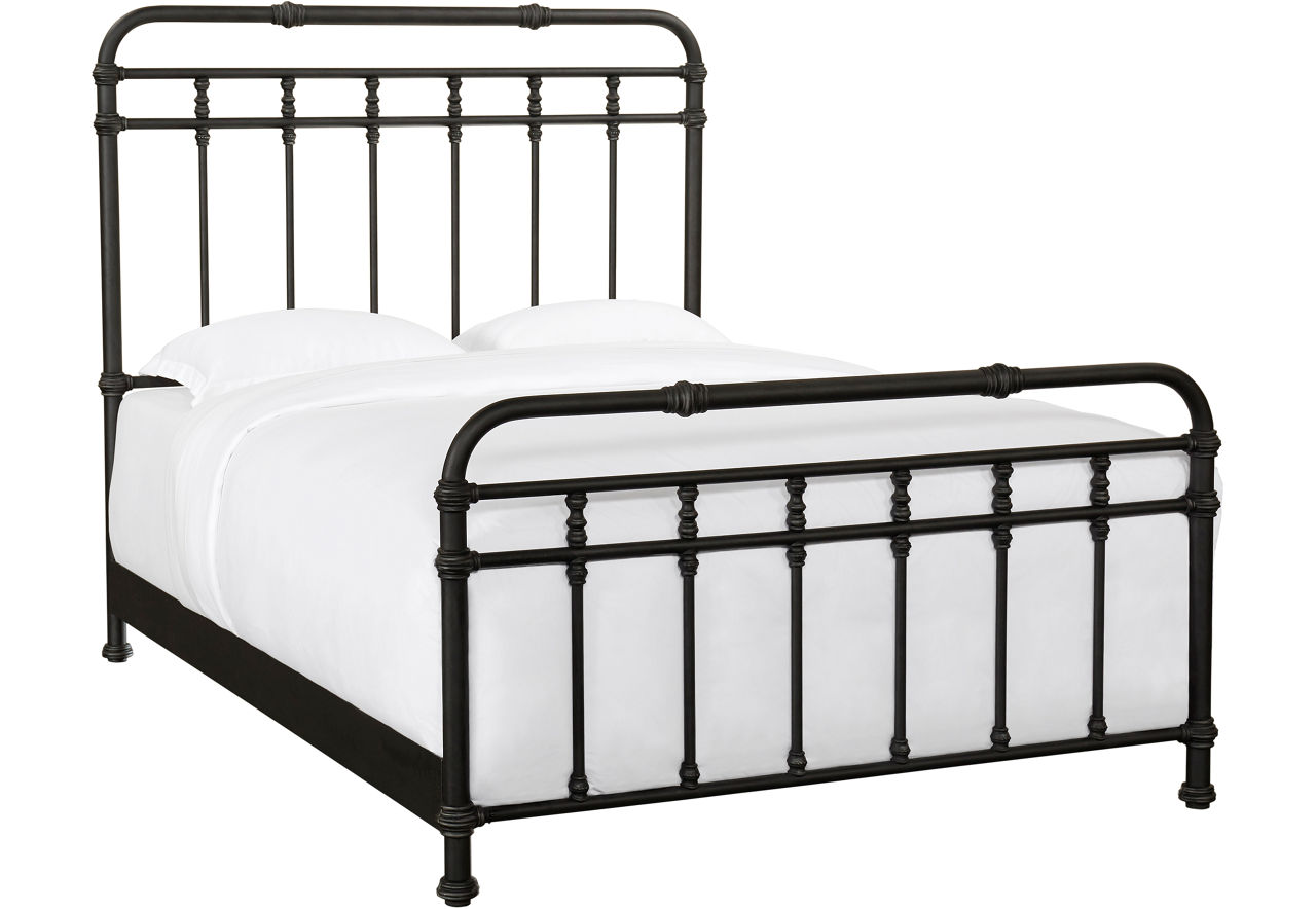 Queen Bed, Black