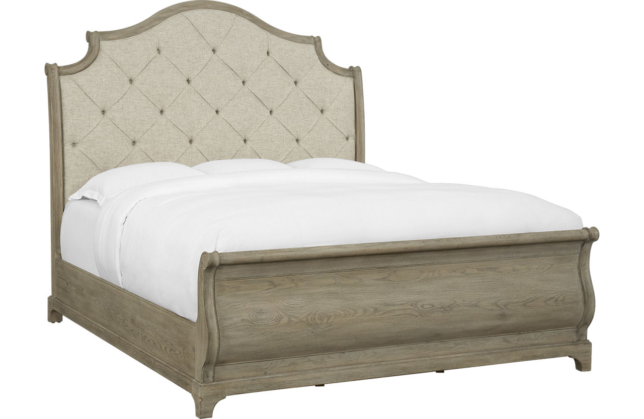 Lifestyle 4937 573349353 Queen Sleigh Bed with Tall Legs