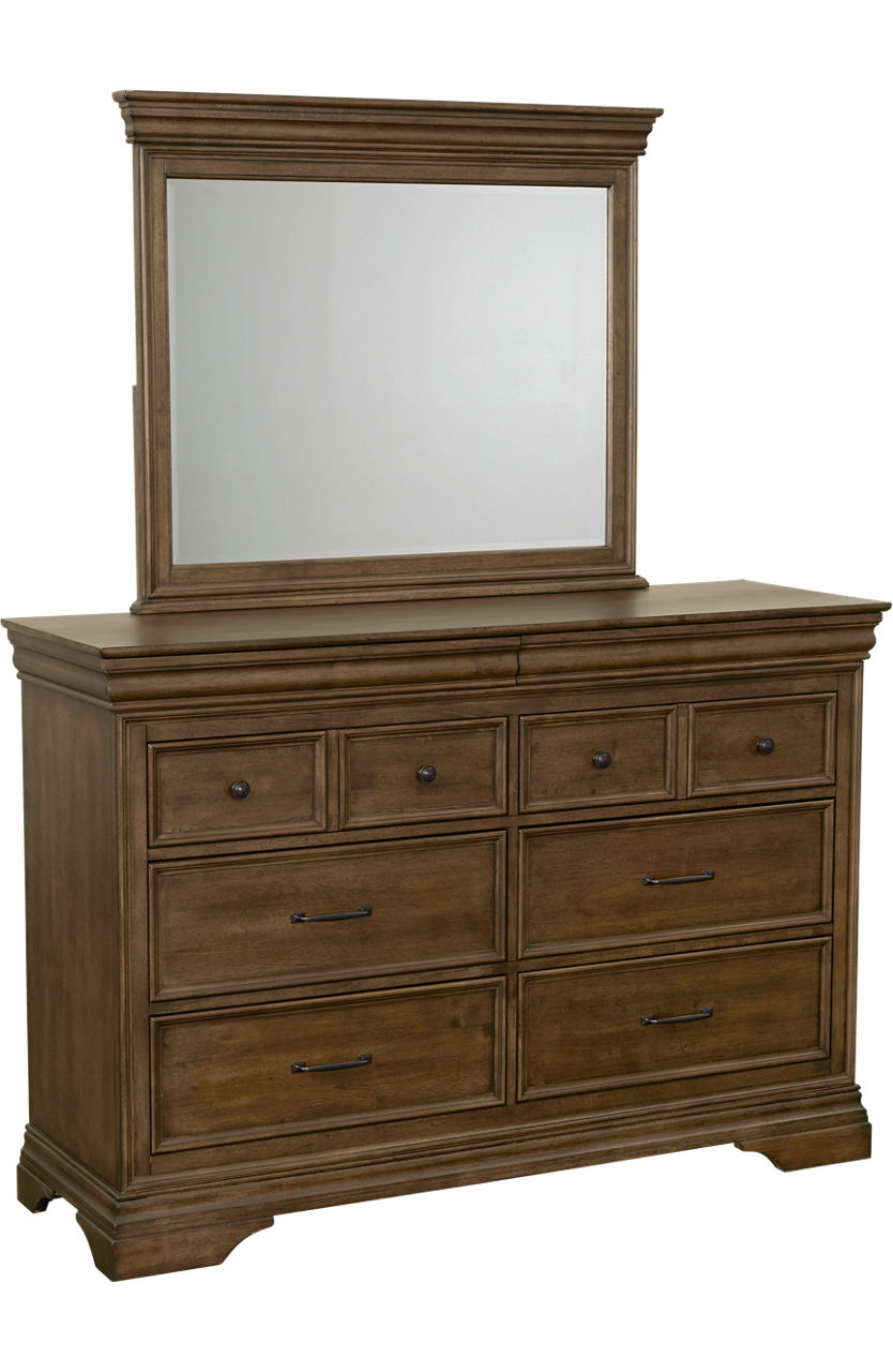 Louis Philippe Louis Philippe Style 6 Drawer Dresser with Hidden Jewel