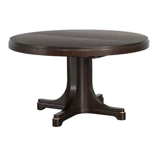 Round custom made solid wood dining - conference tables