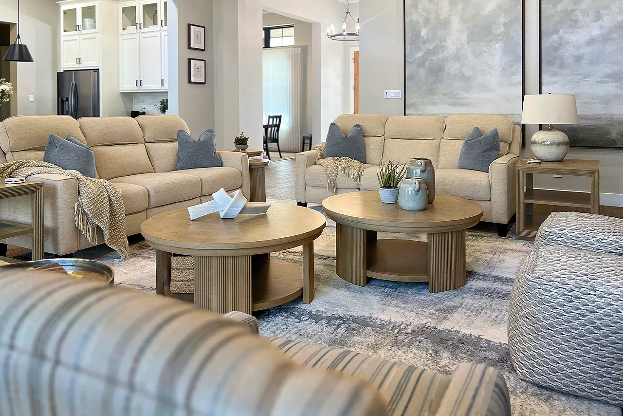 Image of a living room designed by Havertys Free Design Service