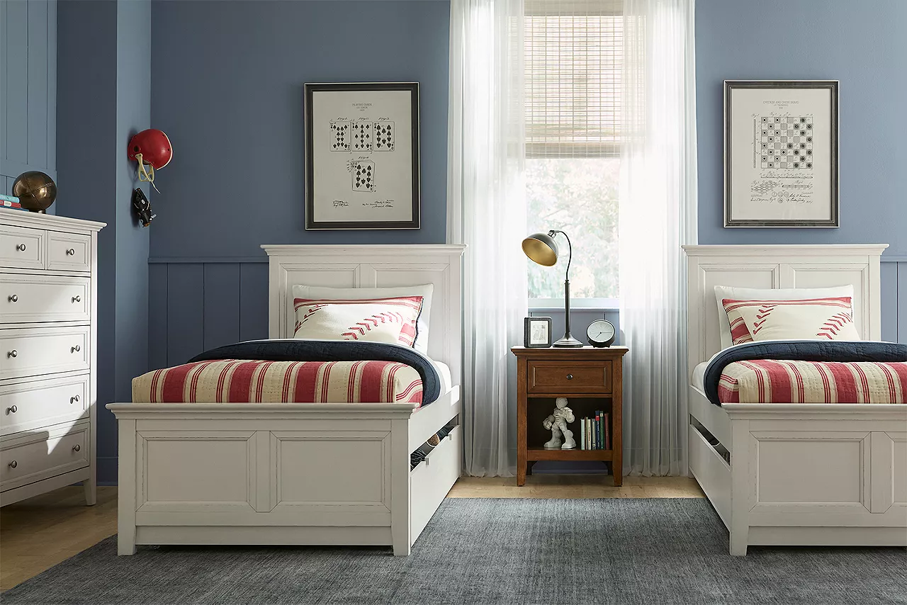 Image of Ashebrooke Youth Twin Beds in a room scene