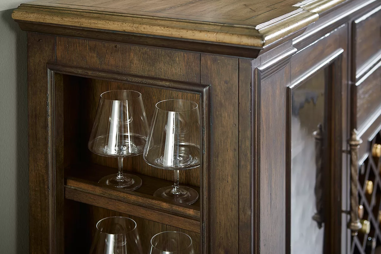 Detail of side storage on the Westminster dining server