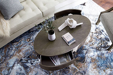 Havertys round store coffee table