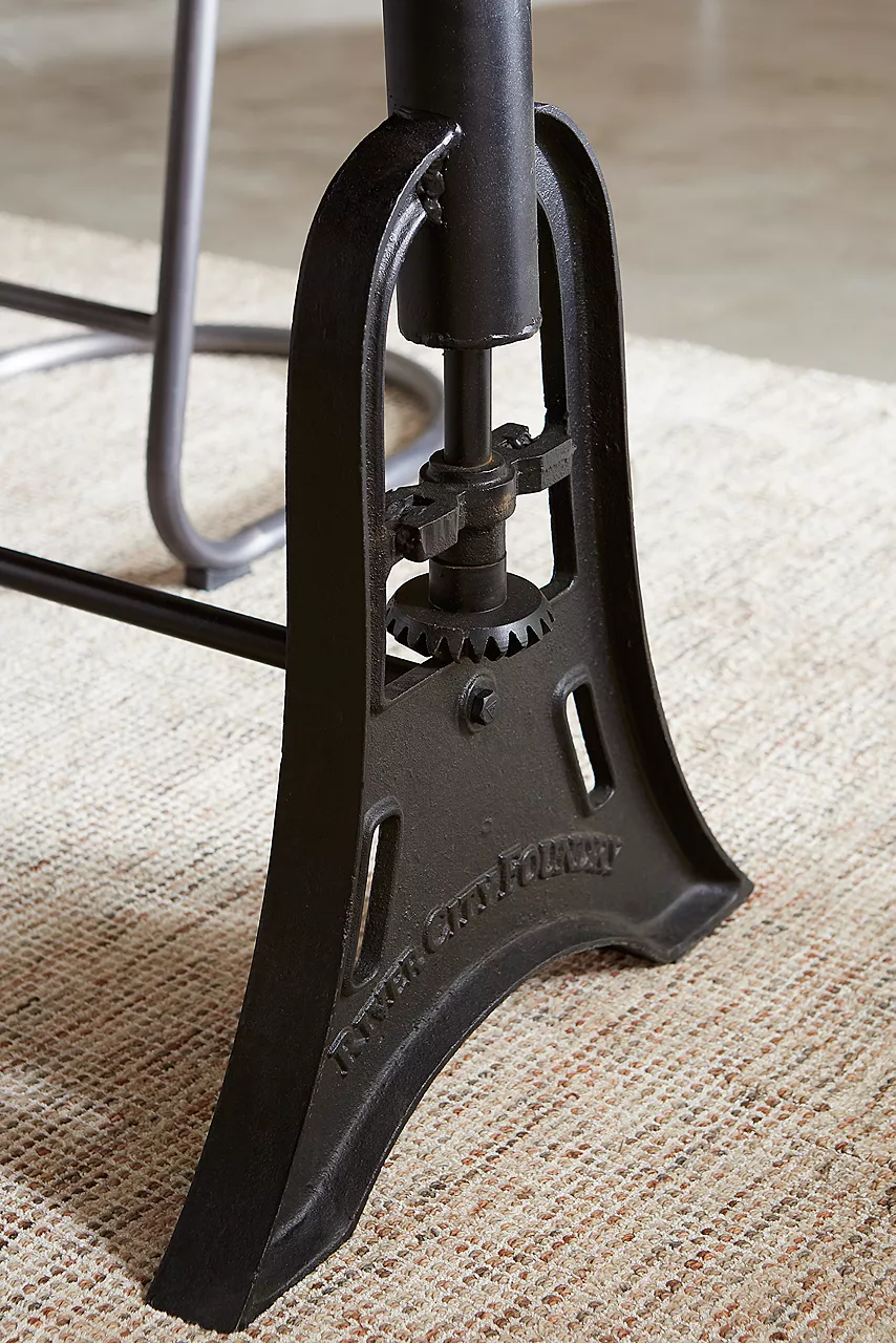 Closeup of River City table base