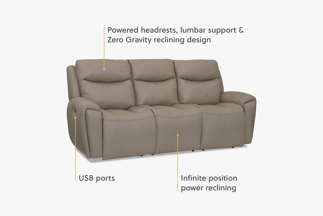 Winston Power Sofa - Thumbnail 4