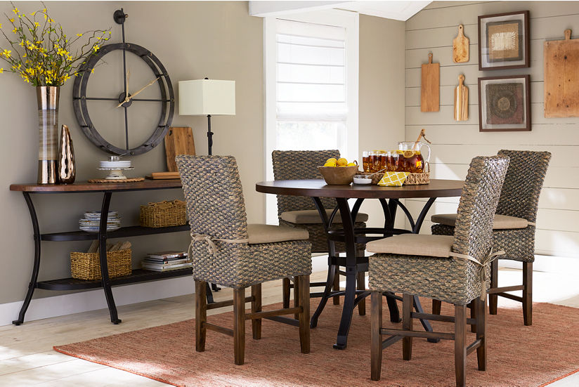 Round Copper Copper Table And Chairs Copper Canyon Counter-Height