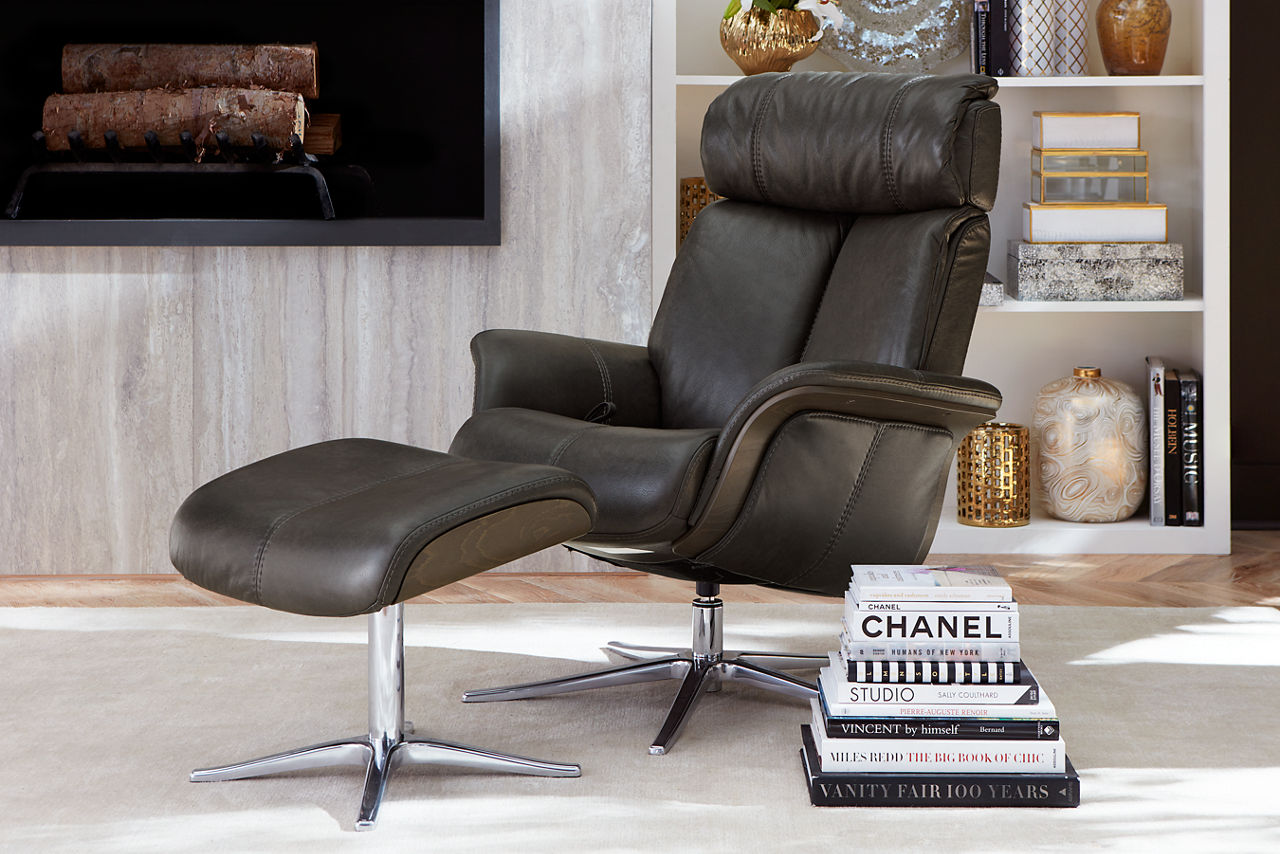Astrid Chair with Ottoman