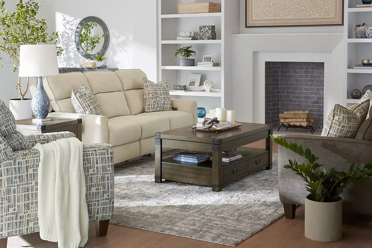 Avery collection with Wheeler lift top coffee table in a room scene