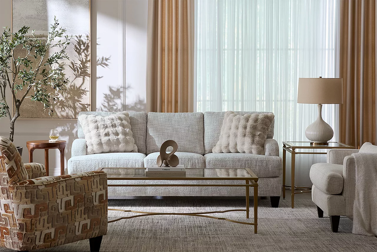 Image of the Paris sofa and chairs in a room scene