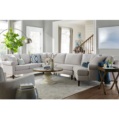 Havertys sectional with deals cuddler