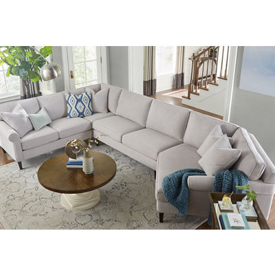 Havertys sectional deals sofa