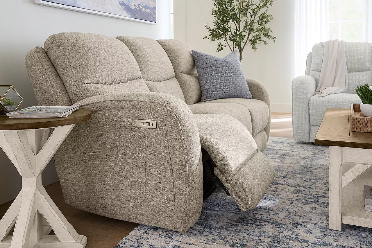 Detail image of Samantha power sofa in Pandora Khaki