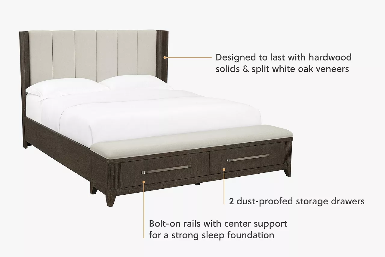 Image highlighting Cascade storage bed benefits