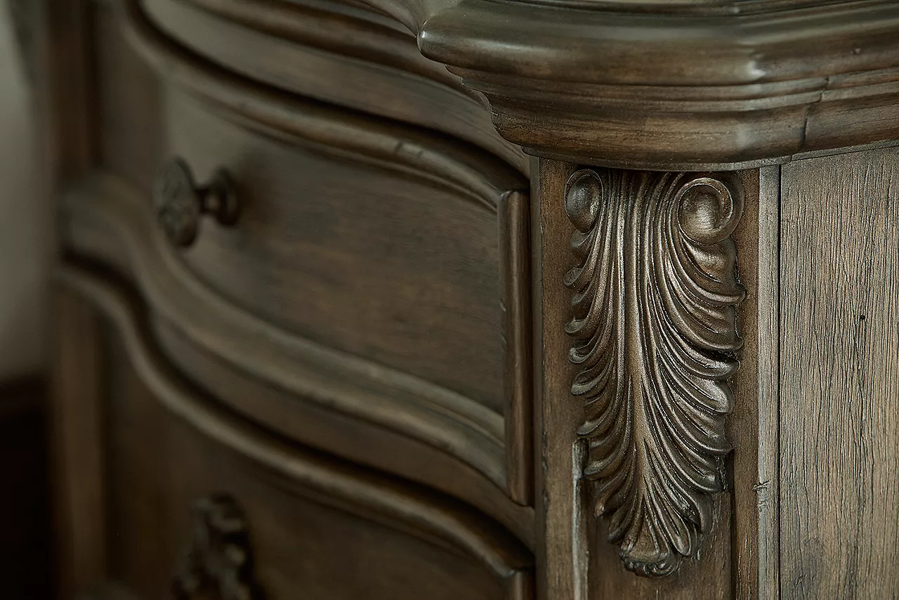Detail of Highlands nightstand
