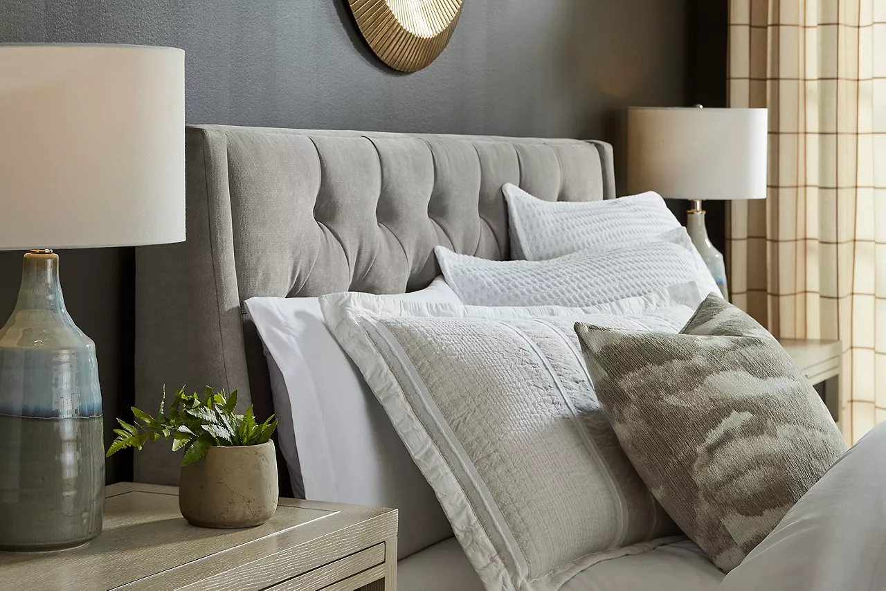 Detail shot of Grace headboard