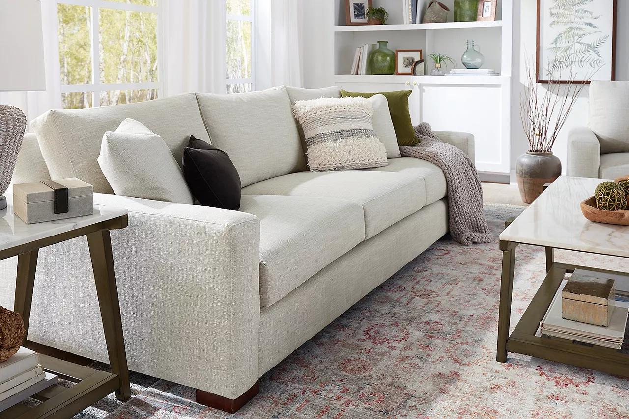 Destinations sofa in a cream color