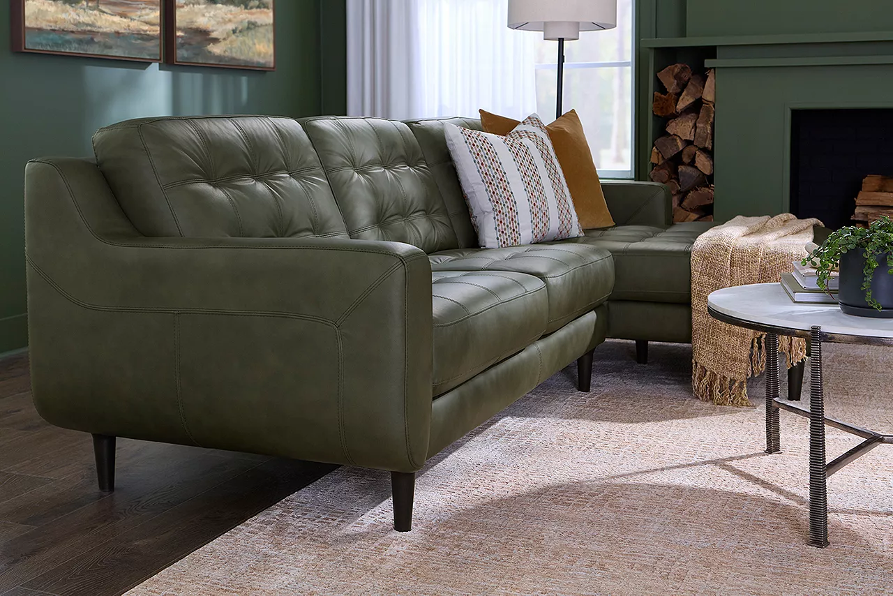 Detail image of Centennial Sectional in a room scene