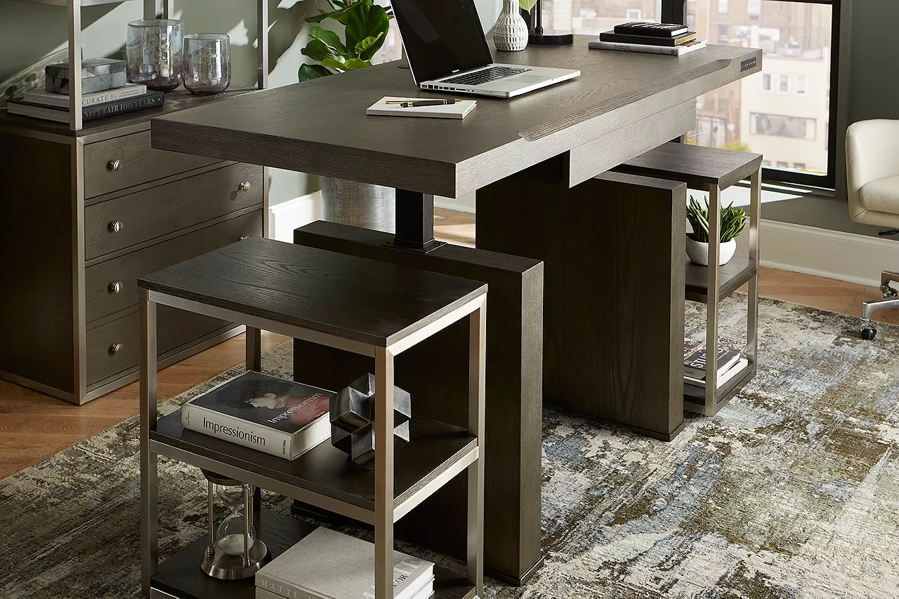 Bretton standing desk lifted