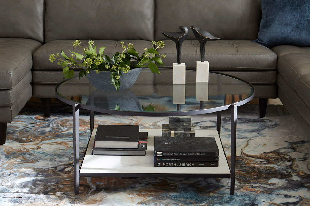 Olivia Round Coffee Table - Thumbnail 2