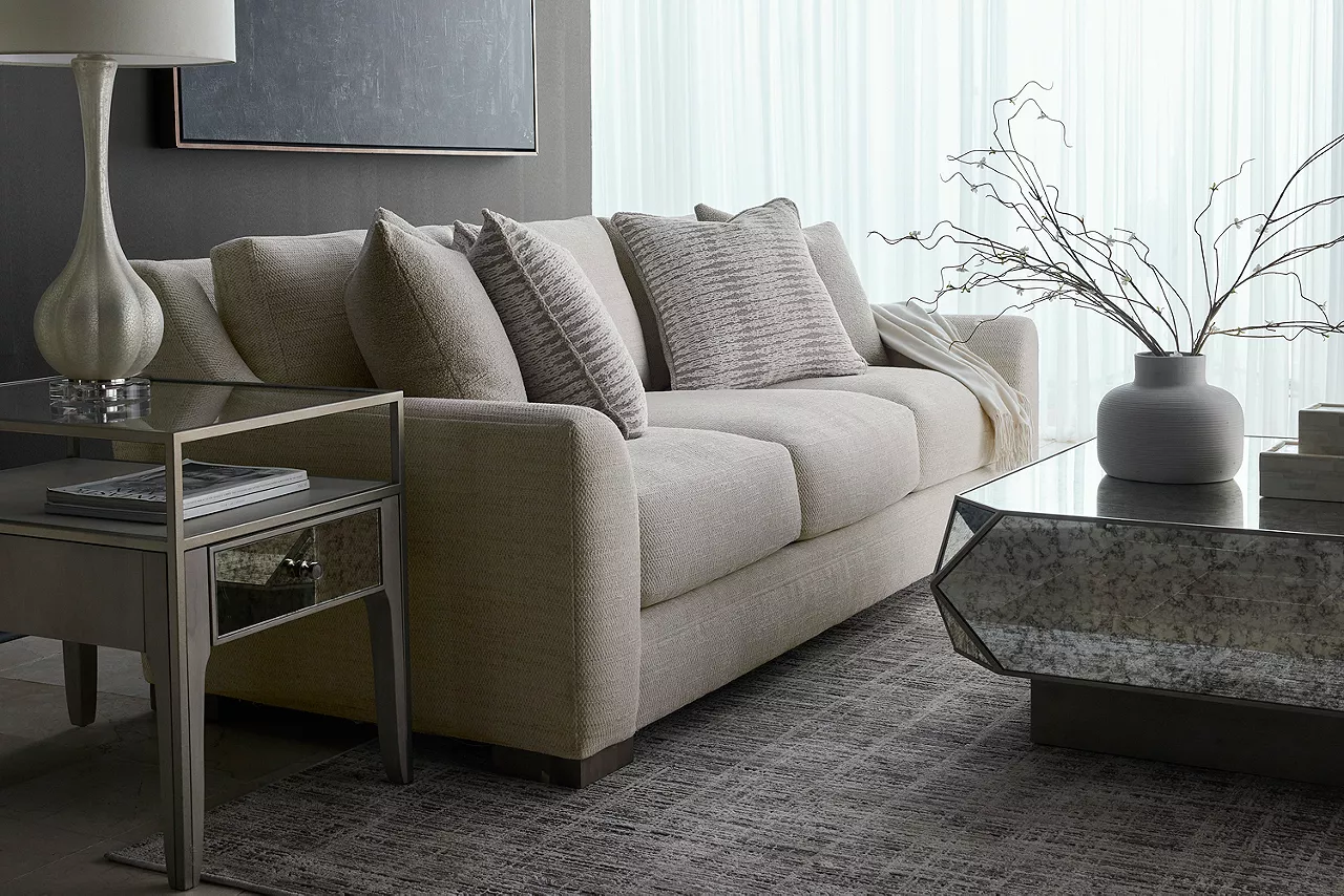 Detail of the Rachel sofa