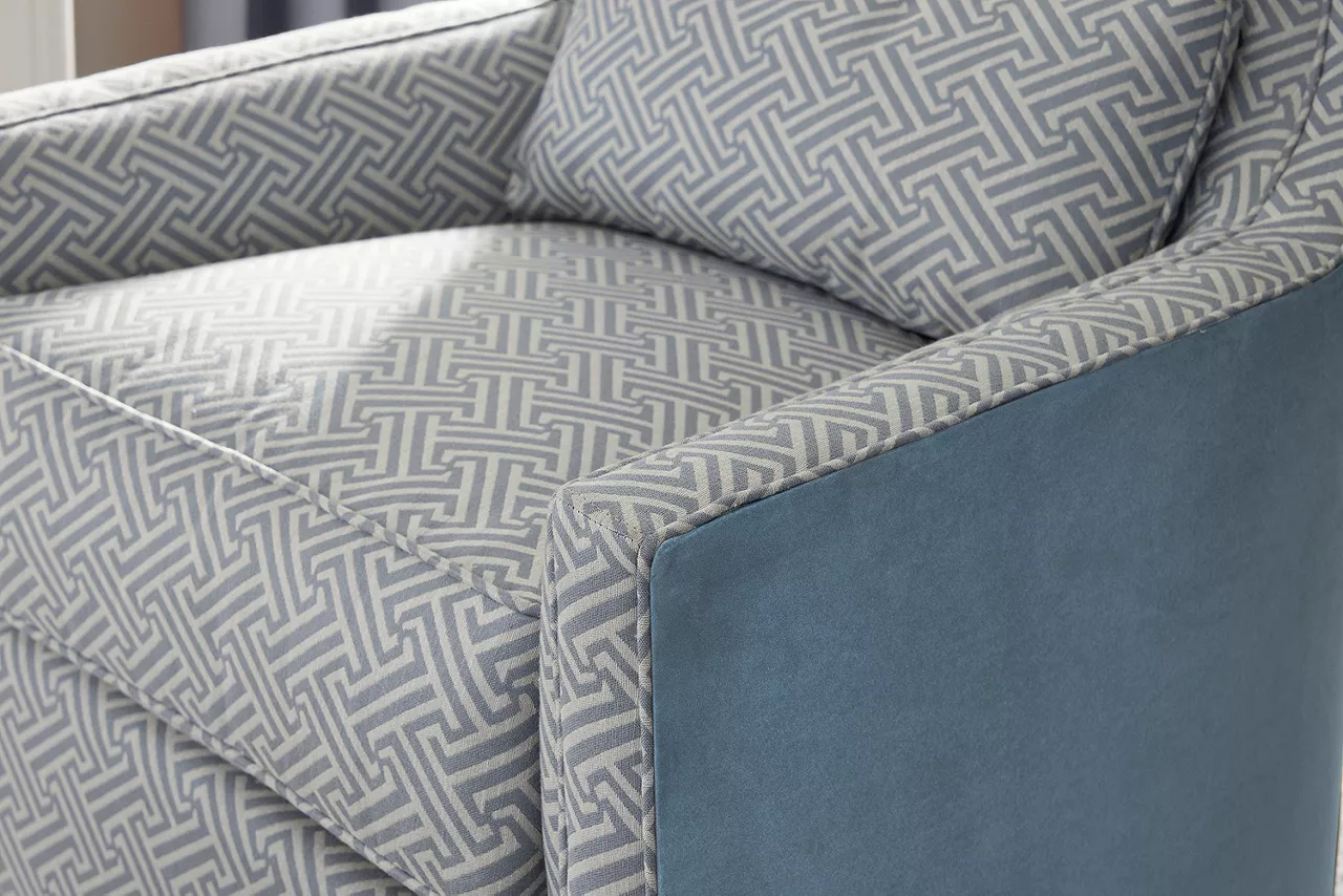 Detail of Lillian Wingback Accent Chair