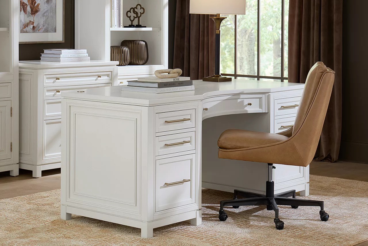 Image of Mabry Executive Desk in a room scene