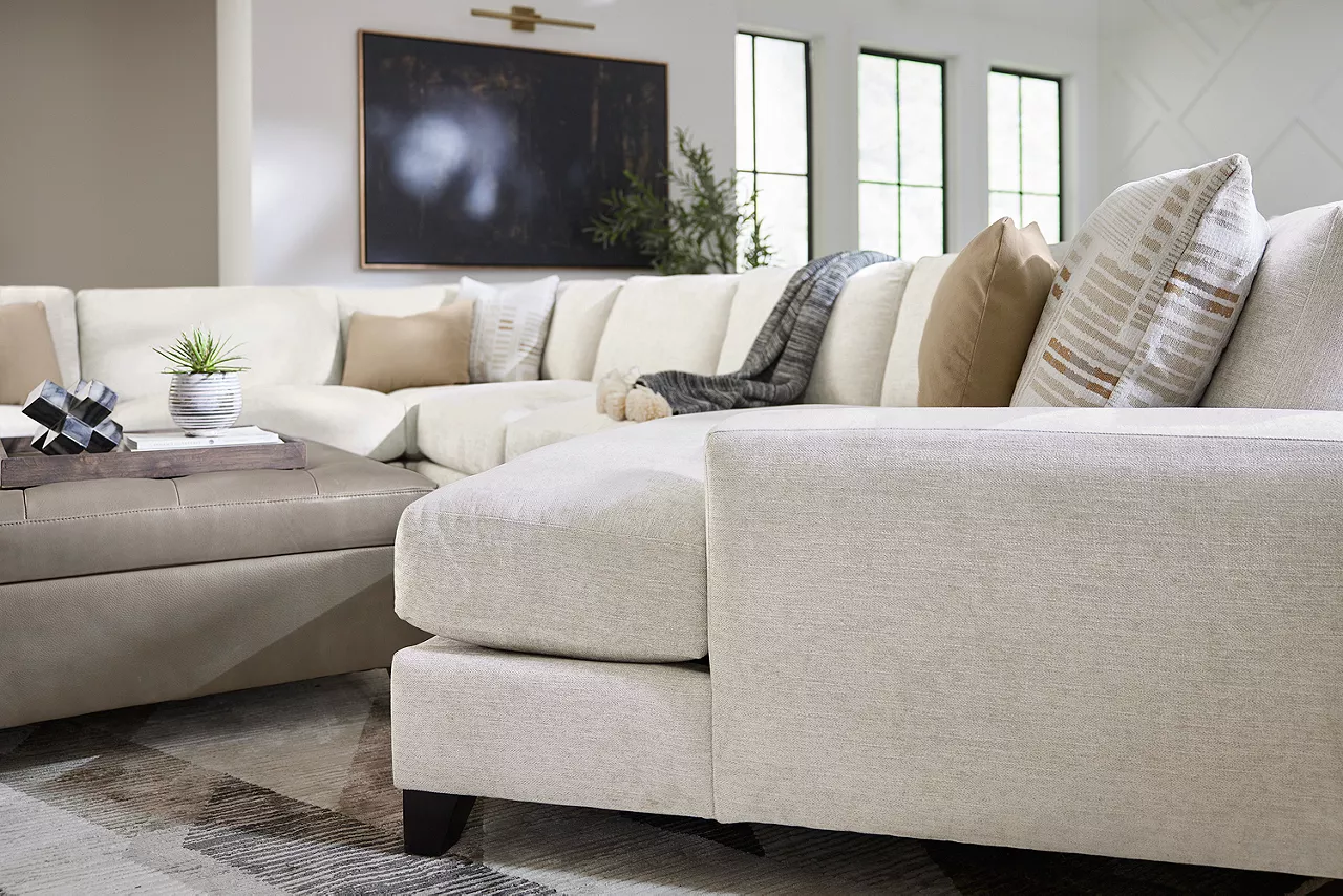 Detail of Harmony sectional cuddler