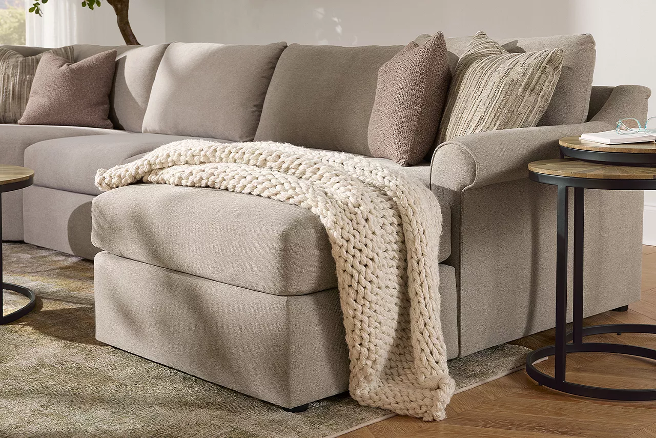Detail image of Alaina Sectional in a room scene