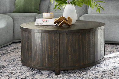 Havertys round store coffee table