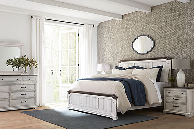 Havertys white shop bedroom set