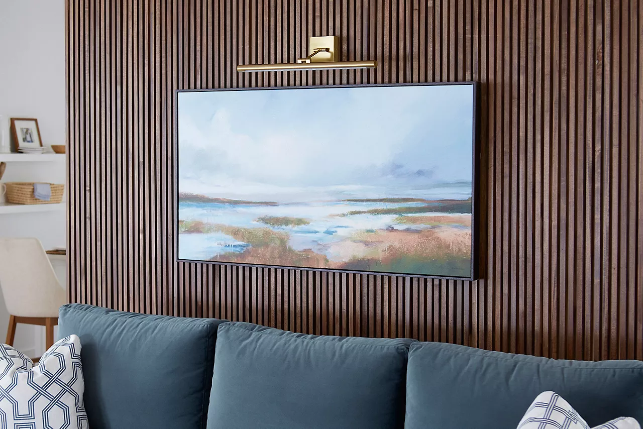 Image of artwork featuring low-lying waterways