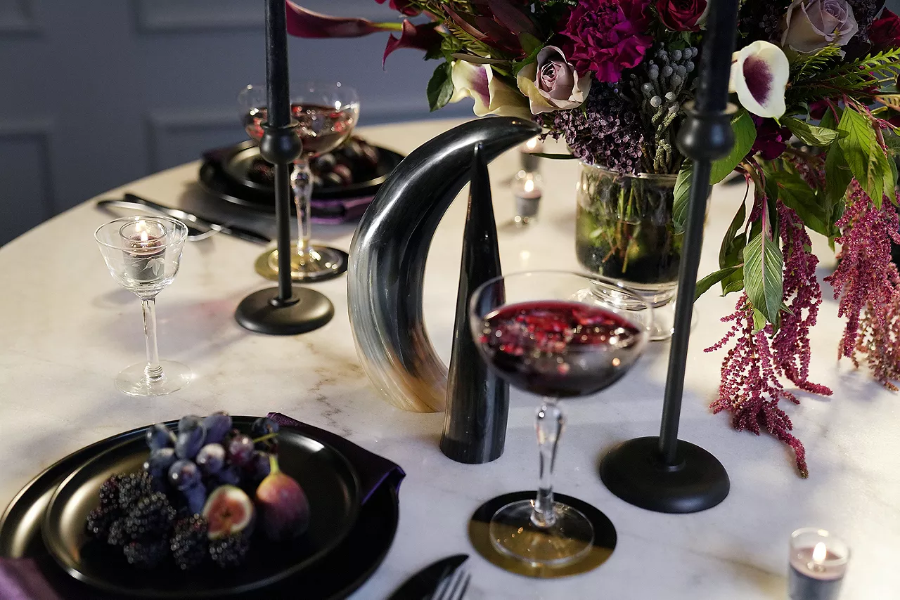 Image of a set table 